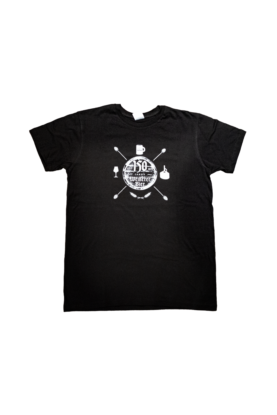 T-Shirt "150-Jahre" Logo weiß Größe L